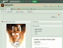 Tablet Screenshot of diablostudios.deviantart.com