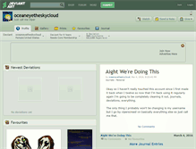 Tablet Screenshot of oceaneyetheskycloud.deviantart.com
