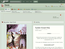 Tablet Screenshot of fenryk.deviantart.com