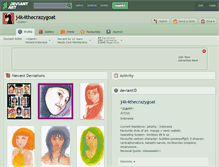 Tablet Screenshot of j4k4thecrazygoat.deviantart.com