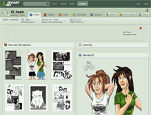 Tablet Screenshot of kl-team.deviantart.com