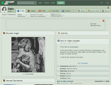 Tablet Screenshot of dakn.deviantart.com