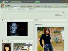 Tablet Screenshot of frichan.deviantart.com