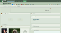 Desktop Screenshot of flamingo-dance.deviantart.com