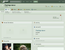 Tablet Screenshot of flamingo-dance.deviantart.com