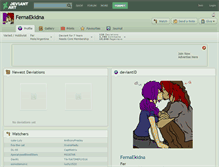 Tablet Screenshot of fernaekidna.deviantart.com