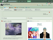 Tablet Screenshot of kyukitsune.deviantart.com