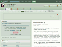 Tablet Screenshot of flower-of-destiny.deviantart.com
