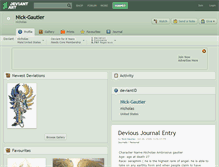 Tablet Screenshot of nick-gautier.deviantart.com