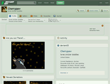 Tablet Screenshot of cherrypaw.deviantart.com