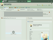 Tablet Screenshot of katerinahime.deviantart.com
