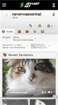 Mobile Screenshot of neverwasnormal.deviantart.com