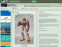 Tablet Screenshot of beast-wars.deviantart.com