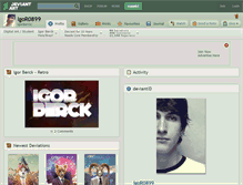 Tablet Screenshot of igor0899.deviantart.com