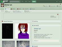 Tablet Screenshot of ethshar-san.deviantart.com