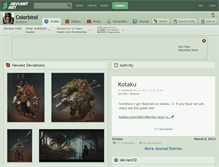 Tablet Screenshot of colorbind.deviantart.com