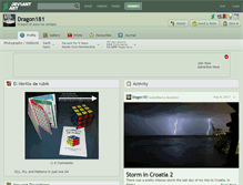 Tablet Screenshot of dragon181.deviantart.com