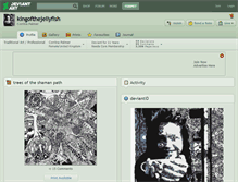 Tablet Screenshot of kingofthejellyfish.deviantart.com