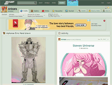 Tablet Screenshot of anixara.deviantart.com