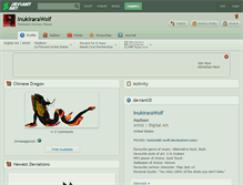 Tablet Screenshot of inukirarawolf.deviantart.com