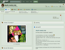 Tablet Screenshot of death-metal-club.deviantart.com