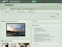 Tablet Screenshot of carpenotrium.deviantart.com