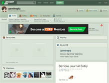 Tablet Screenshot of carmineplz.deviantart.com
