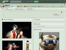 Tablet Screenshot of lina14.deviantart.com