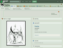 Tablet Screenshot of floating.deviantart.com