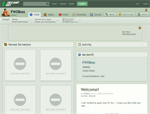 Tablet Screenshot of fwoboss.deviantart.com