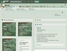 Tablet Screenshot of kin-42.deviantart.com