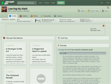 Tablet Screenshot of leaving-my-mark.deviantart.com