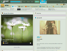 Tablet Screenshot of ahley.deviantart.com