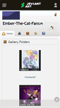 Mobile Screenshot of ember-the-cat-fans.deviantart.com