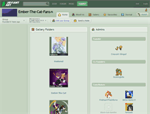 Tablet Screenshot of ember-the-cat-fans.deviantart.com