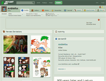 Tablet Screenshot of ambiefox.deviantart.com