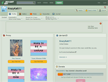 Tablet Screenshot of krazykatt11.deviantart.com