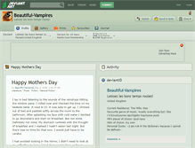 Tablet Screenshot of beautiful-vampires.deviantart.com