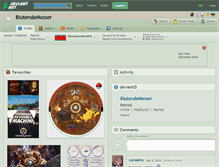 Tablet Screenshot of blutendemesser.deviantart.com