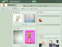 Tablet Screenshot of club-peach.deviantart.com