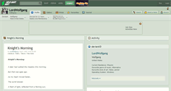 Desktop Screenshot of lordwolfgang.deviantart.com