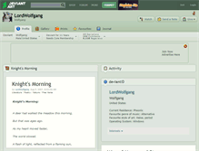 Tablet Screenshot of lordwolfgang.deviantart.com