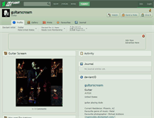 Tablet Screenshot of guitarscream.deviantart.com