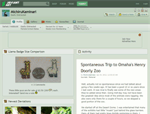 Tablet Screenshot of michirukaminari.deviantart.com