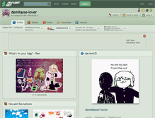 Tablet Screenshot of demitasse-lover.deviantart.com
