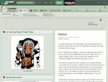 Tablet Screenshot of loveon.deviantart.com