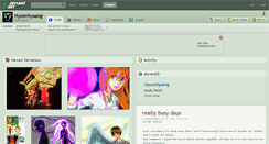 Desktop Screenshot of hyeonhyaang.deviantart.com