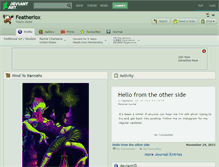 Tablet Screenshot of featherlox.deviantart.com