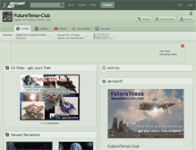 Tablet Screenshot of futuretense-club.deviantart.com