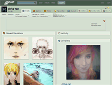 Tablet Screenshot of chiya-ran.deviantart.com